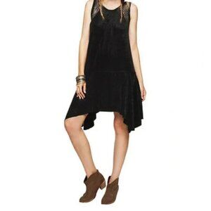 Free People Make It Count Swing Dress Black Polka Dot Lace Size XS